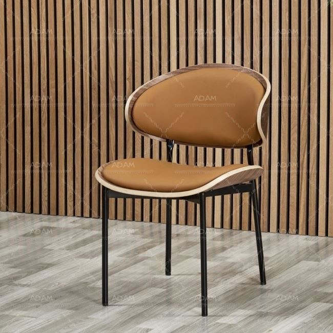 black pu dining chairs-4