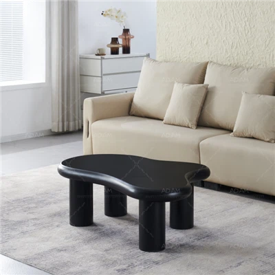 Schwarzer Beton MDF Couchtisch